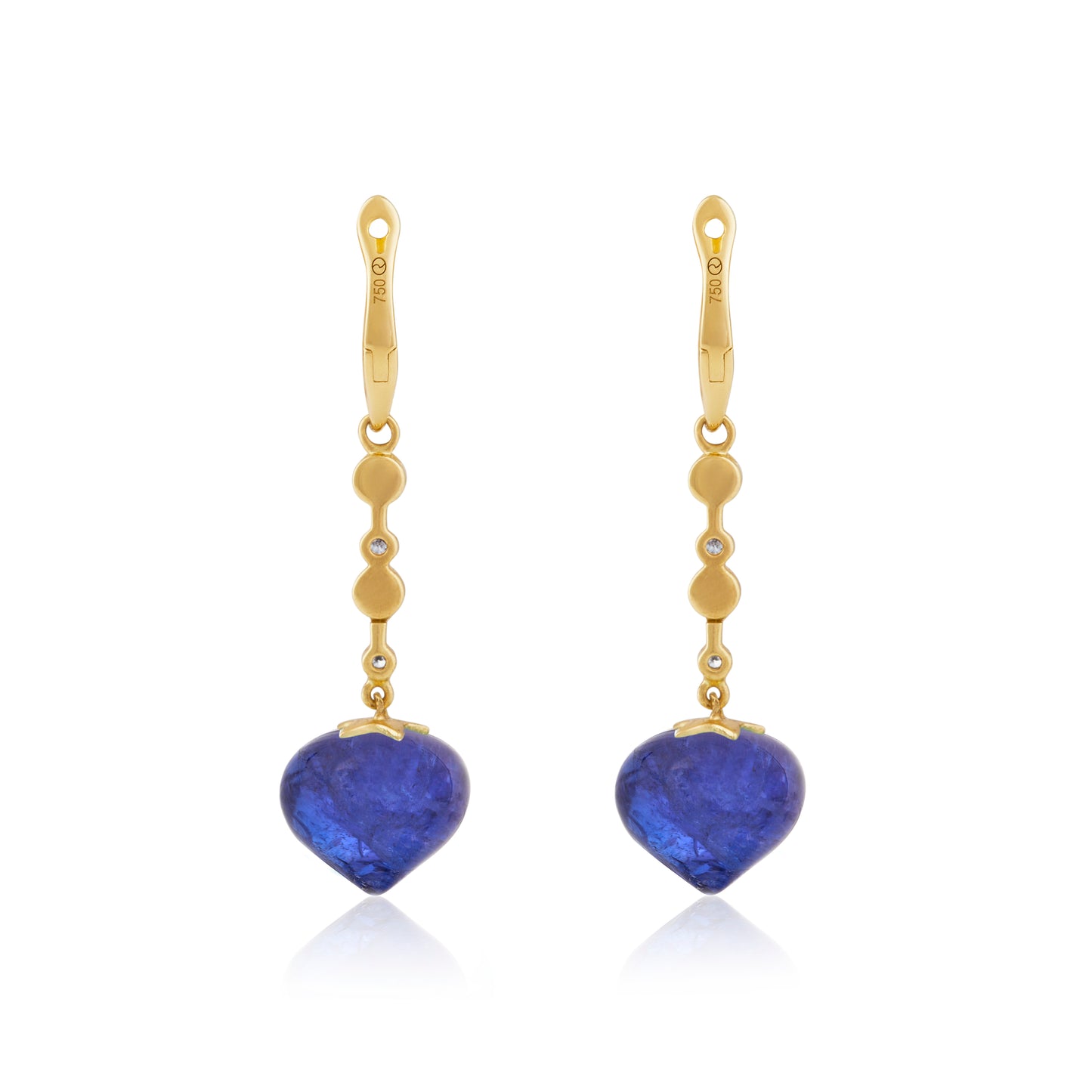 Magic Wish 18ct Yellow Gold, Diamond & Tanzanite Medium Drop Earrings