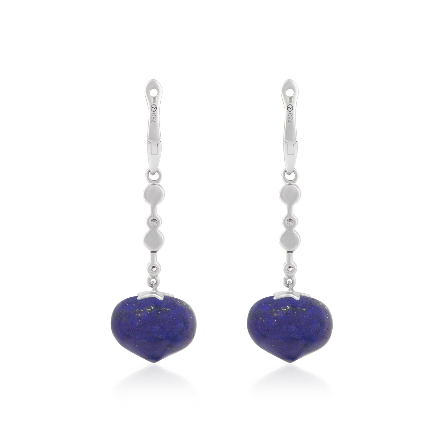 Magic Wish 18ct White Gold, Diamond & Lapis Medium Drop Earrings
