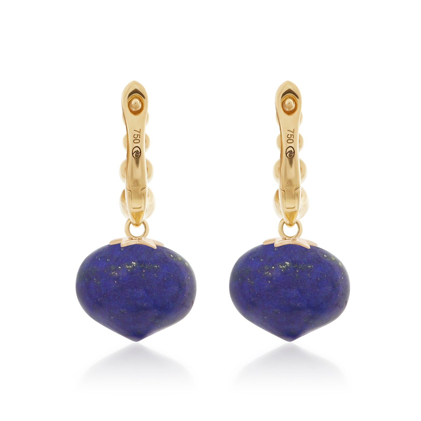 Magic Wish 18ct Yellow Gold, Diamond & Lapis Short Drop Earrings
