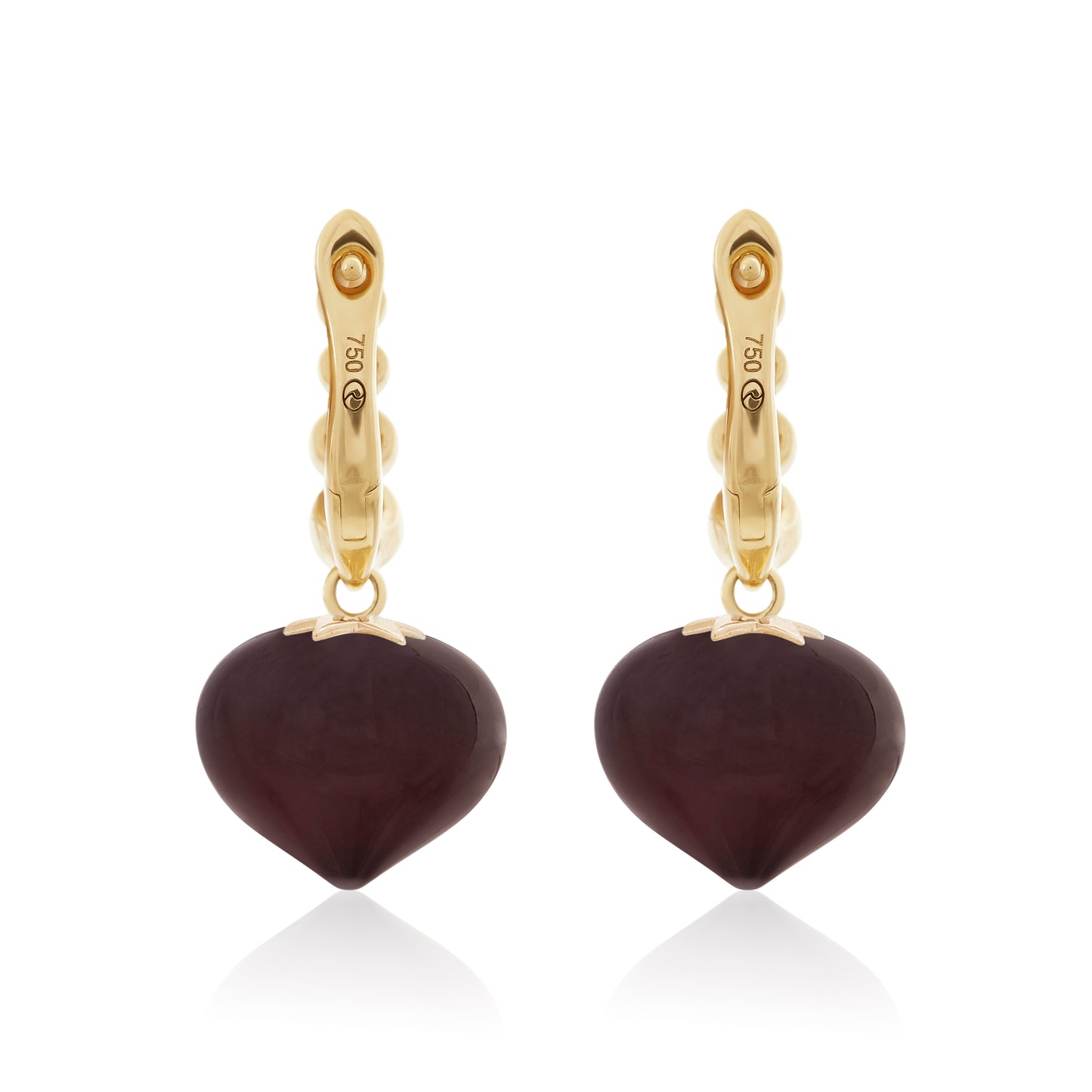 Magic Wish 18ct Yellow Gold, Diamond & Onyx Short Drop Earrings