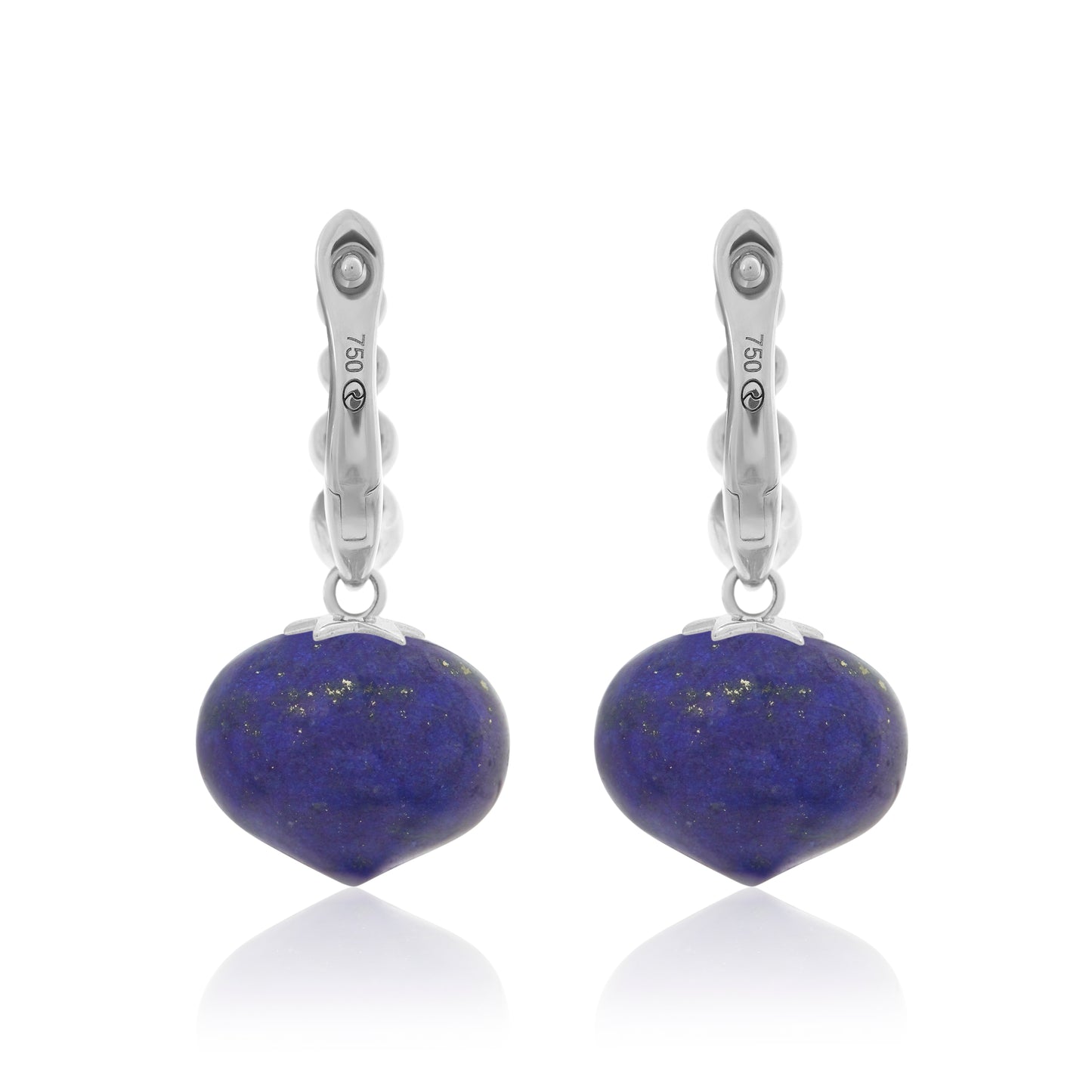 Magic Wish 18ct White Gold, Diamond & Lapis Short Drop Earrings