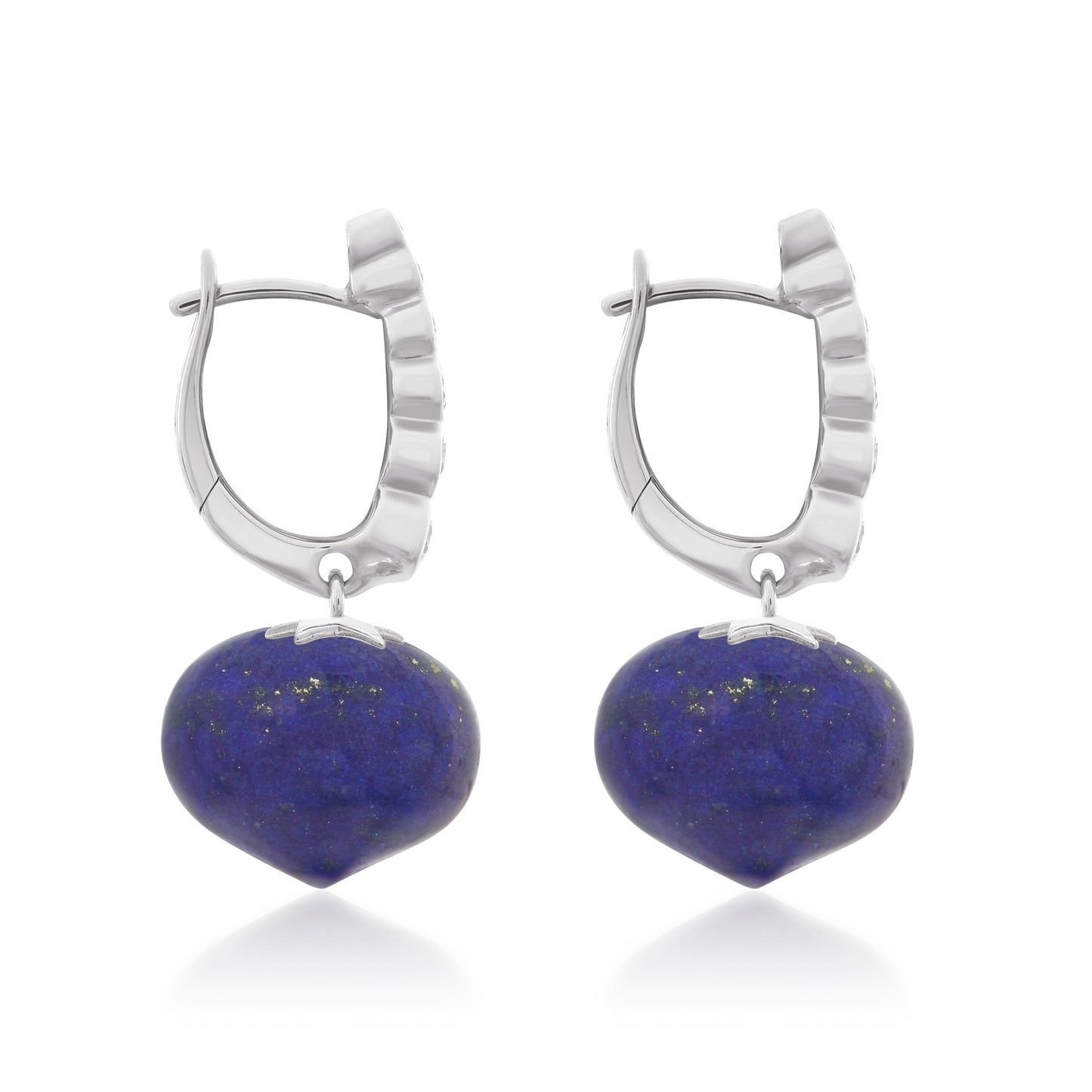 Magic Wish 18ct White Gold, Diamond & Lapis Short Drop Earrings