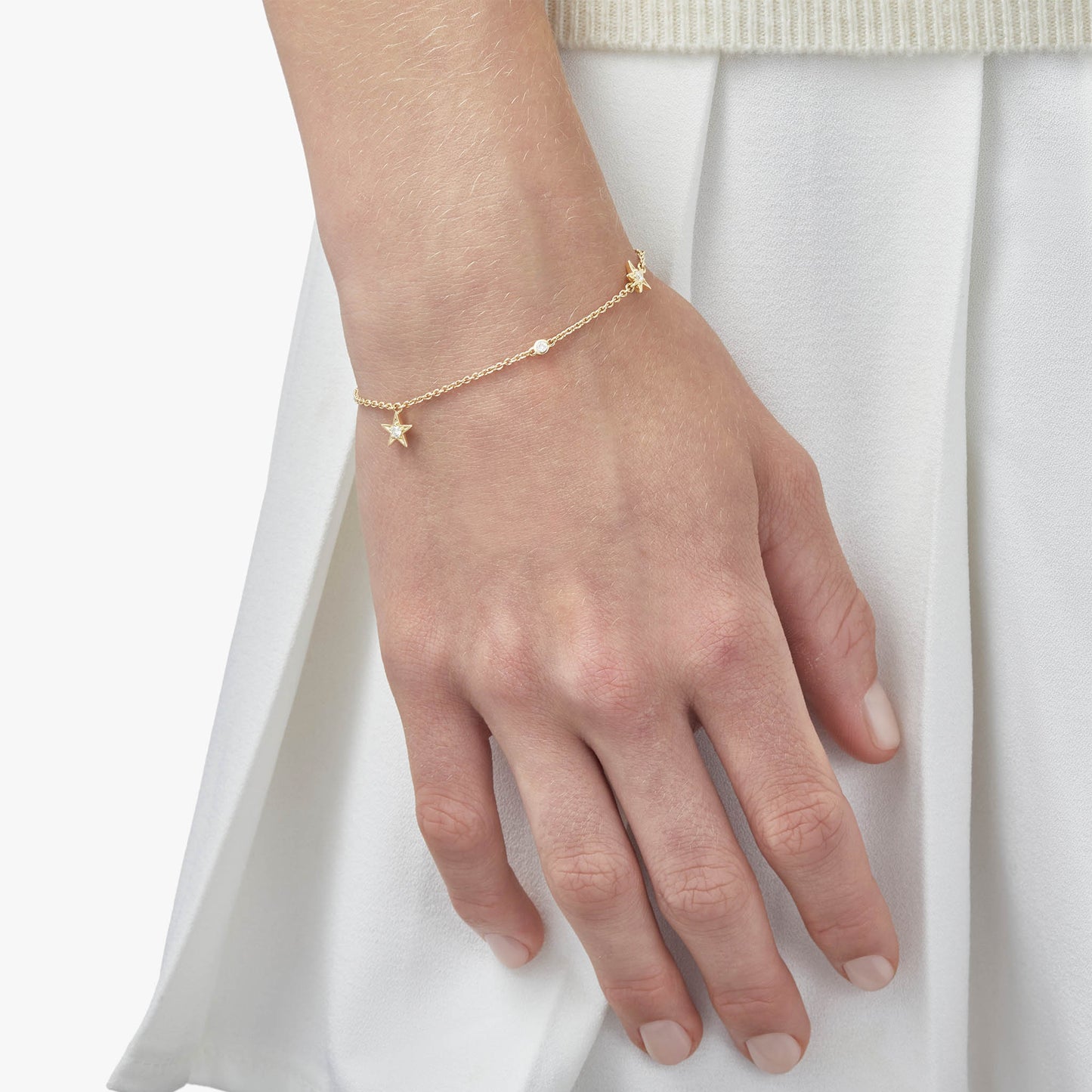 Guiding Star 18ct Yellow Gold & Diamond Bracelet