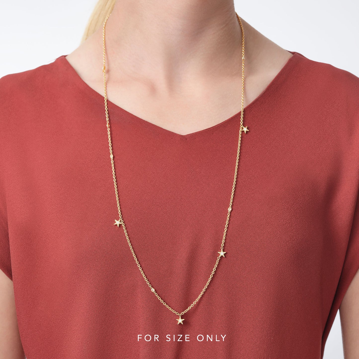 Guiding Star 18ct Yellow Gold & Emerald Necklace, 70cm