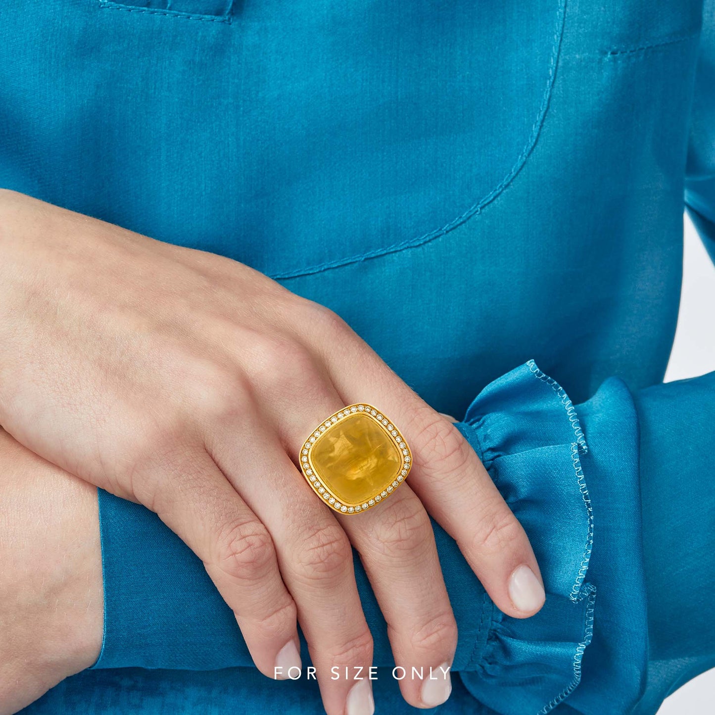 Magic Wish 18ct White Gold, Diamond & Heliodor Ring