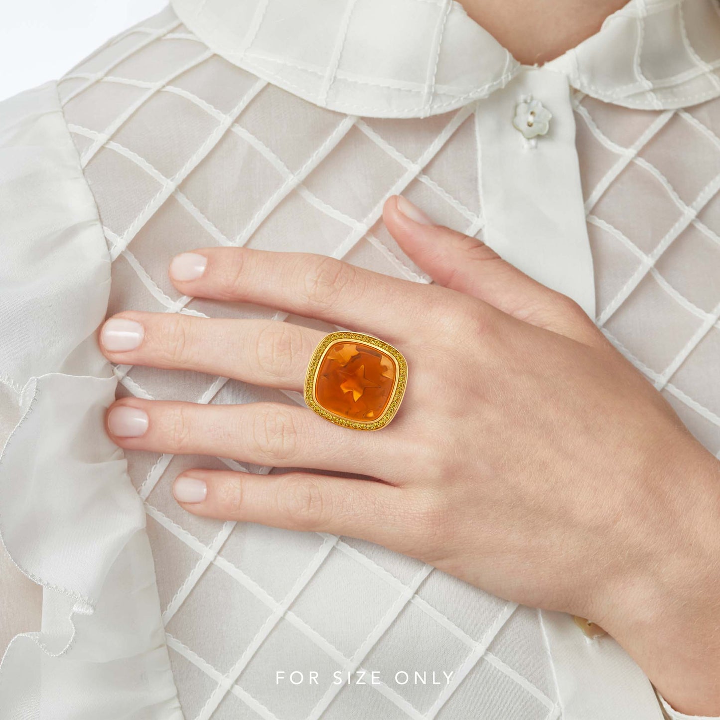 Magic Wish 18ct White Gold, Yellow Sapphires & Madeira Citrine Ring