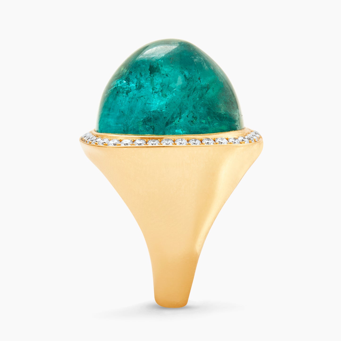 Magic Wish 18ct Yellow Gold, Diamond & Ocean Blue Tourmaline Ring