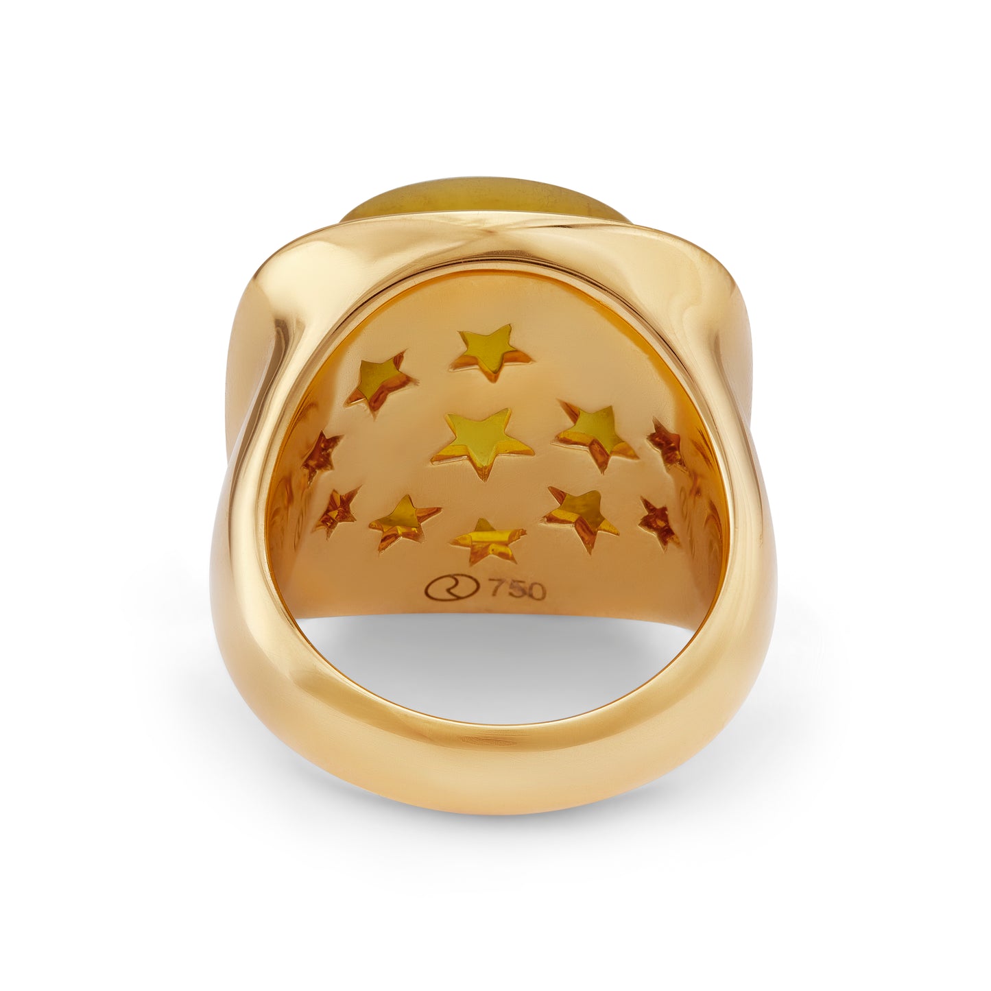 Magic Wish 18ct Yellow Gold, Diamond and Yellow Beryl Heliodor Ring