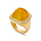Magic Wish 18ct Yellow Gold, Diamond and Yellow Beryl Heliodor Ring