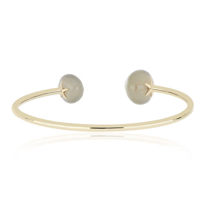 Magic Wish 14ct Yellow Gold Grey Moonstone Bangle