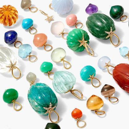Soul Candy 14ct Yellow Gold, Amethyst, Soul Drop (S, M, L)