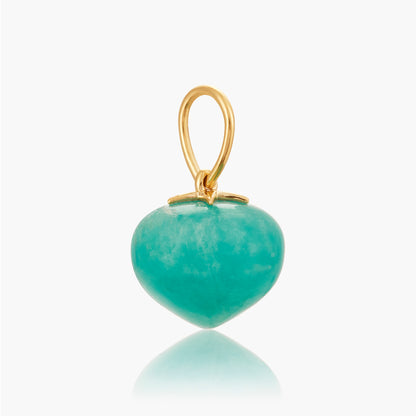 Amazonite Soul Drop pendants in 14ct yellow gold, Large