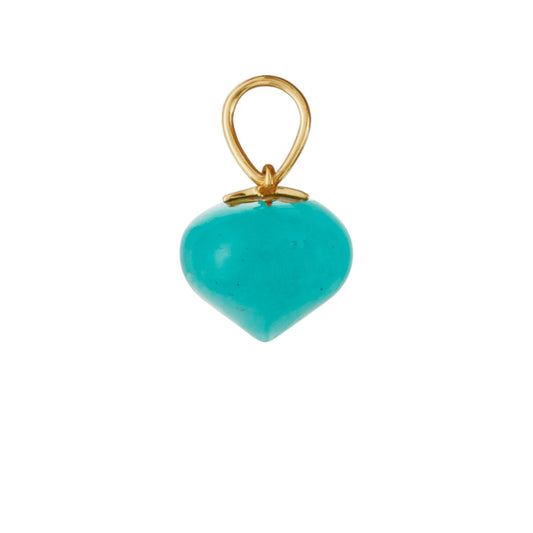 Amazonite Soul Drop pendants in 14ct yellow gold, Medium