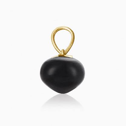 Black Onyx Soul Drop pendants in 14ct yellow gold, Large
