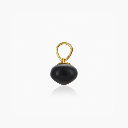 Black Onyx Soul Drop pendants in 14ct yellow gold, Small