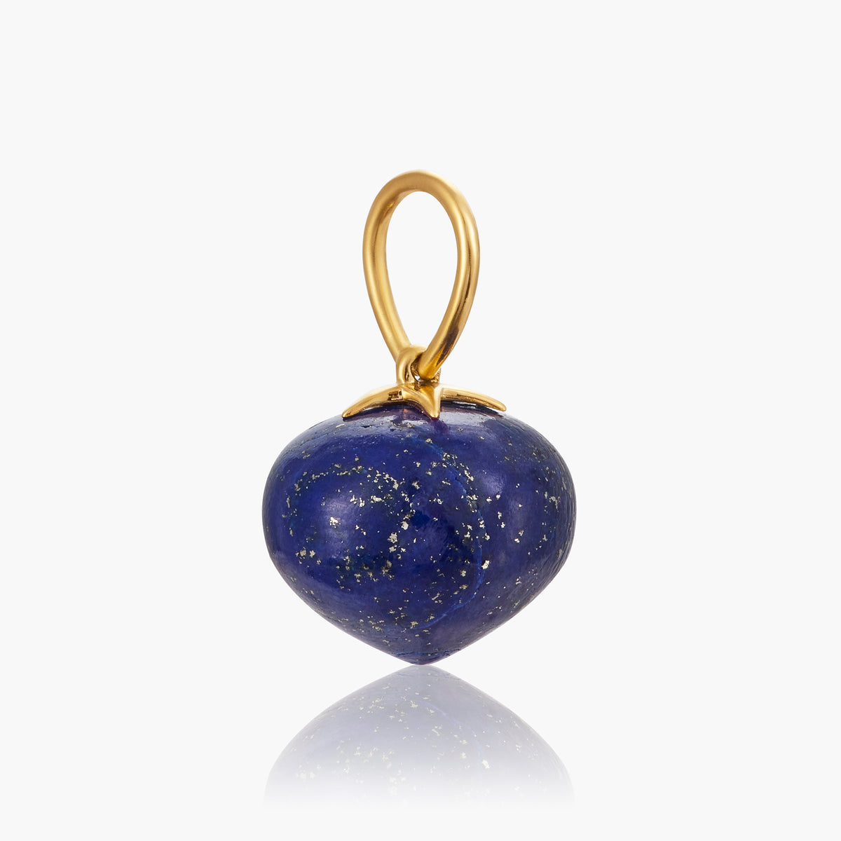 Lapis Lazuli Soul Drop pendants in 14ct yellow gold, Large