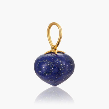 Lapis Lazuli Soul Drop pendants in 14ct yellow gold, Large