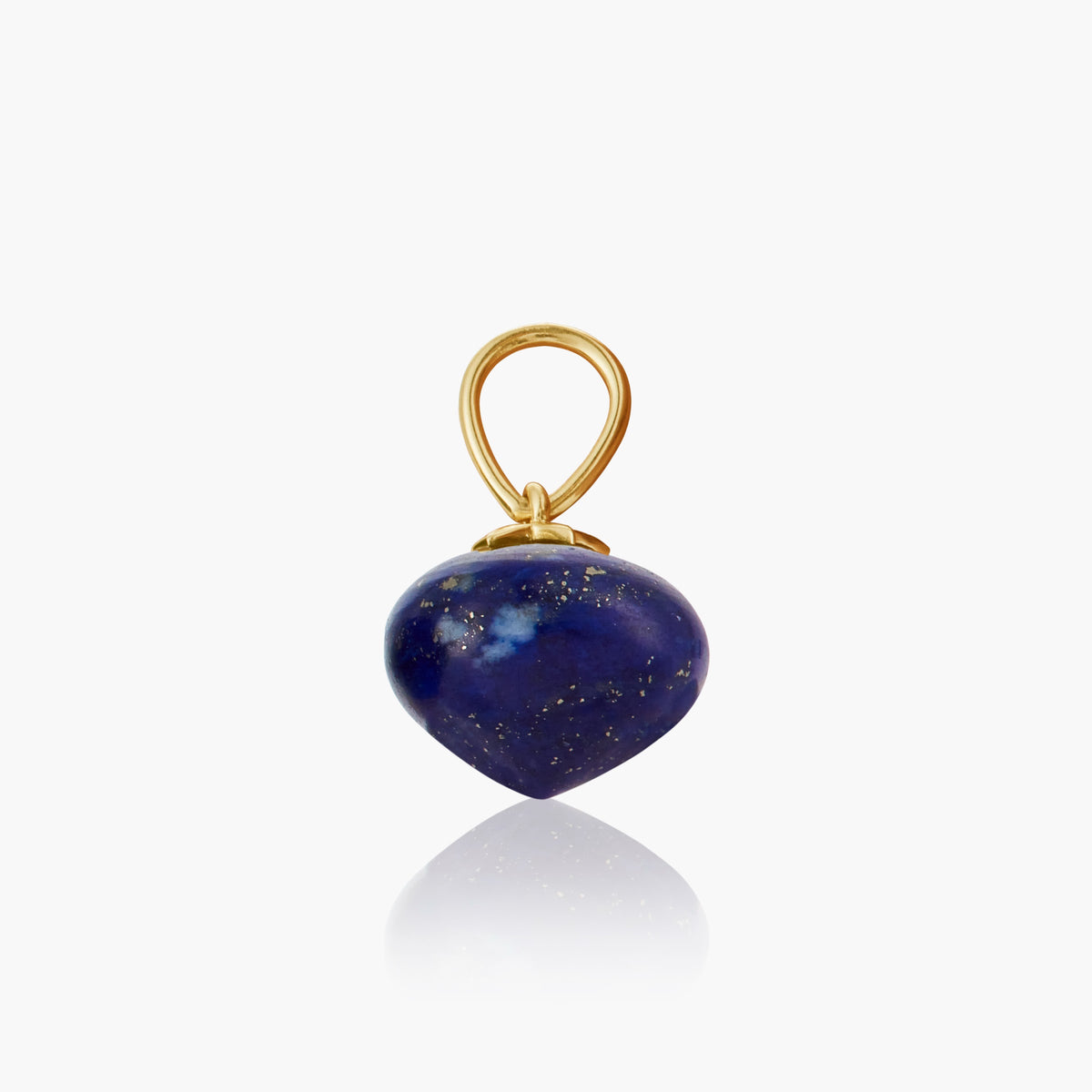 Lapis Lazuli Soul Drop pendants in 14ct yellow gold, Small