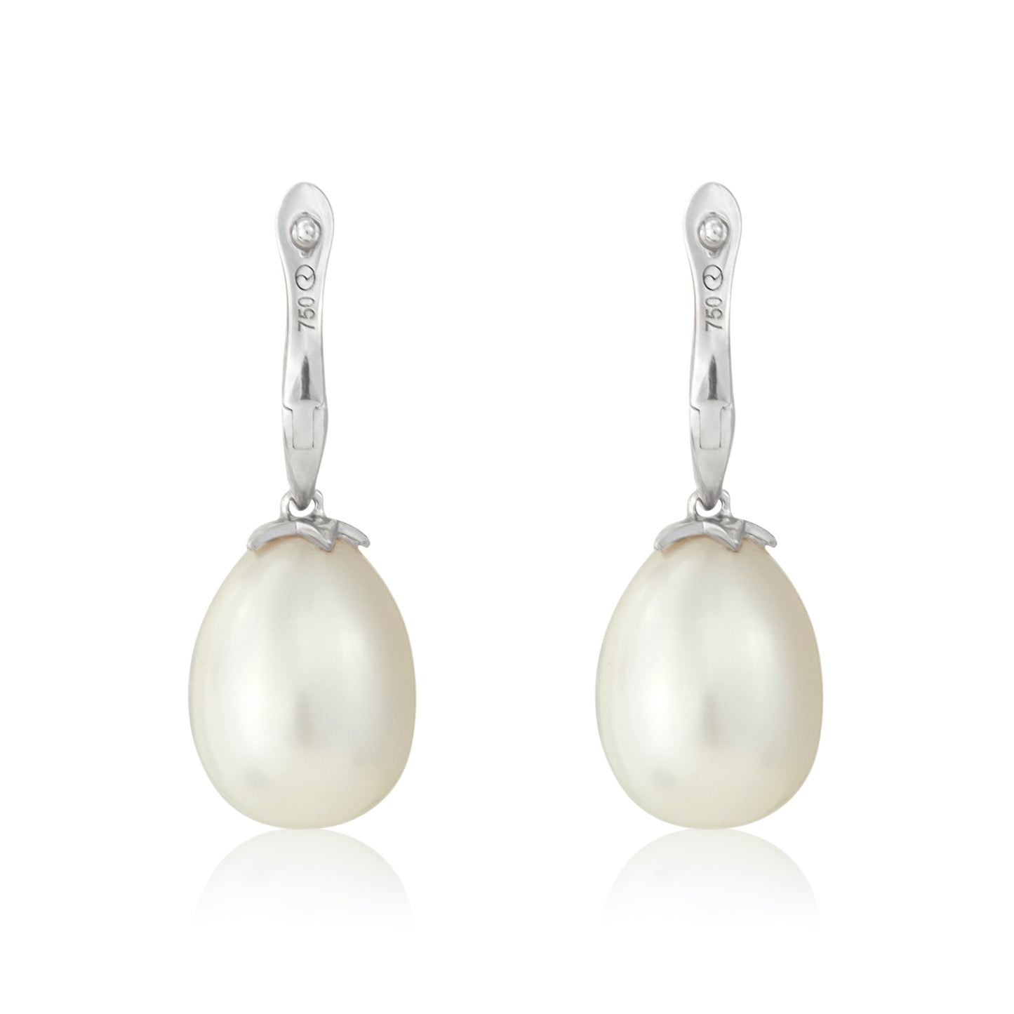 Magic Wish 18ct White Gold, Diamond & Pearl Short Drop Earrings