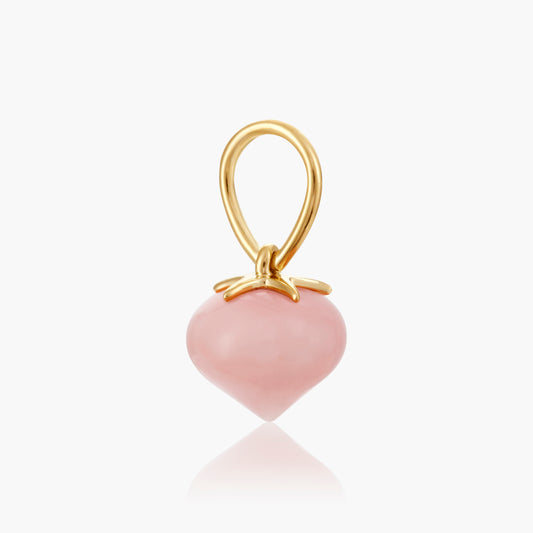 Soul Candy Pink Opal Soul Drop pendant in 14ct yellow gold, small size, supplied original photograph