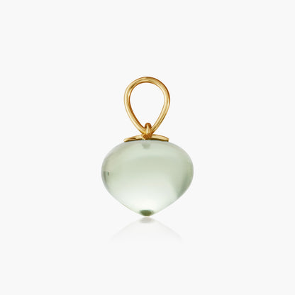 Prasiolite Soul Drop pendants in 14ct yellow gold, Medium