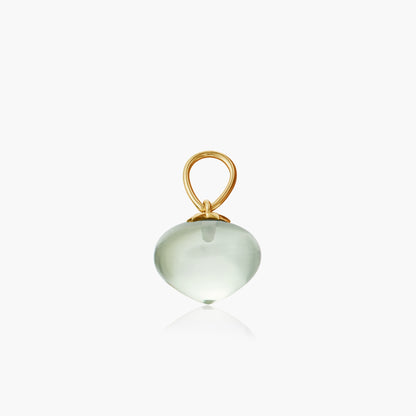 Prasiolite Soul Drop pendants in 14ct yellow gold, Small