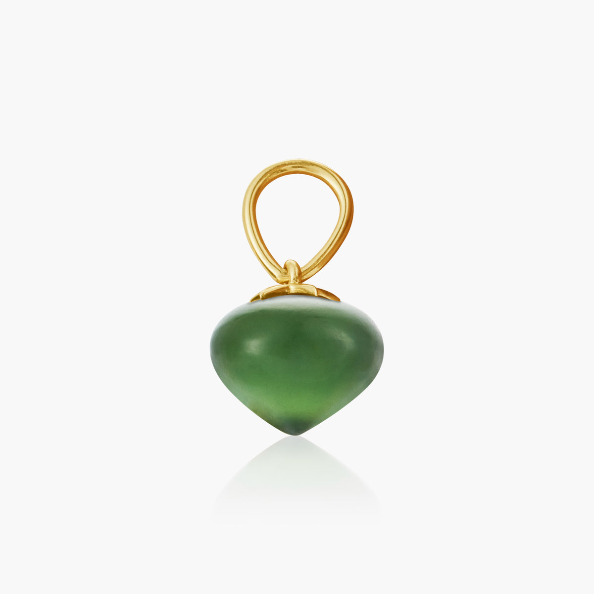 Serpentine Soul Drop pendant in 14ct yellow gold, Medium