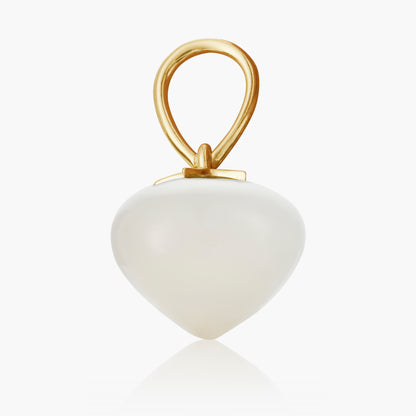 White Moonstone Soul Drop pendants in 14ct yellow gold, Large