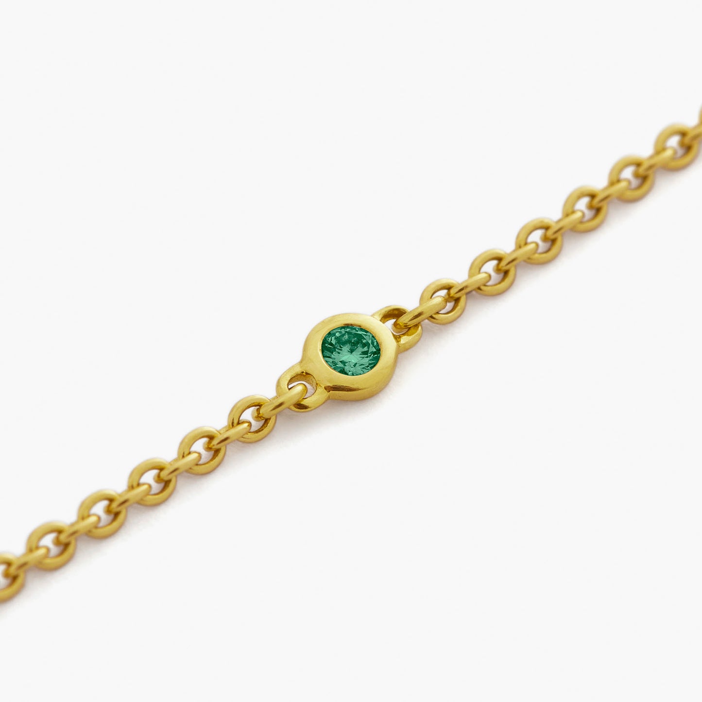 Guiding Star 18ct Yellow Gold & Emerald Bracelet