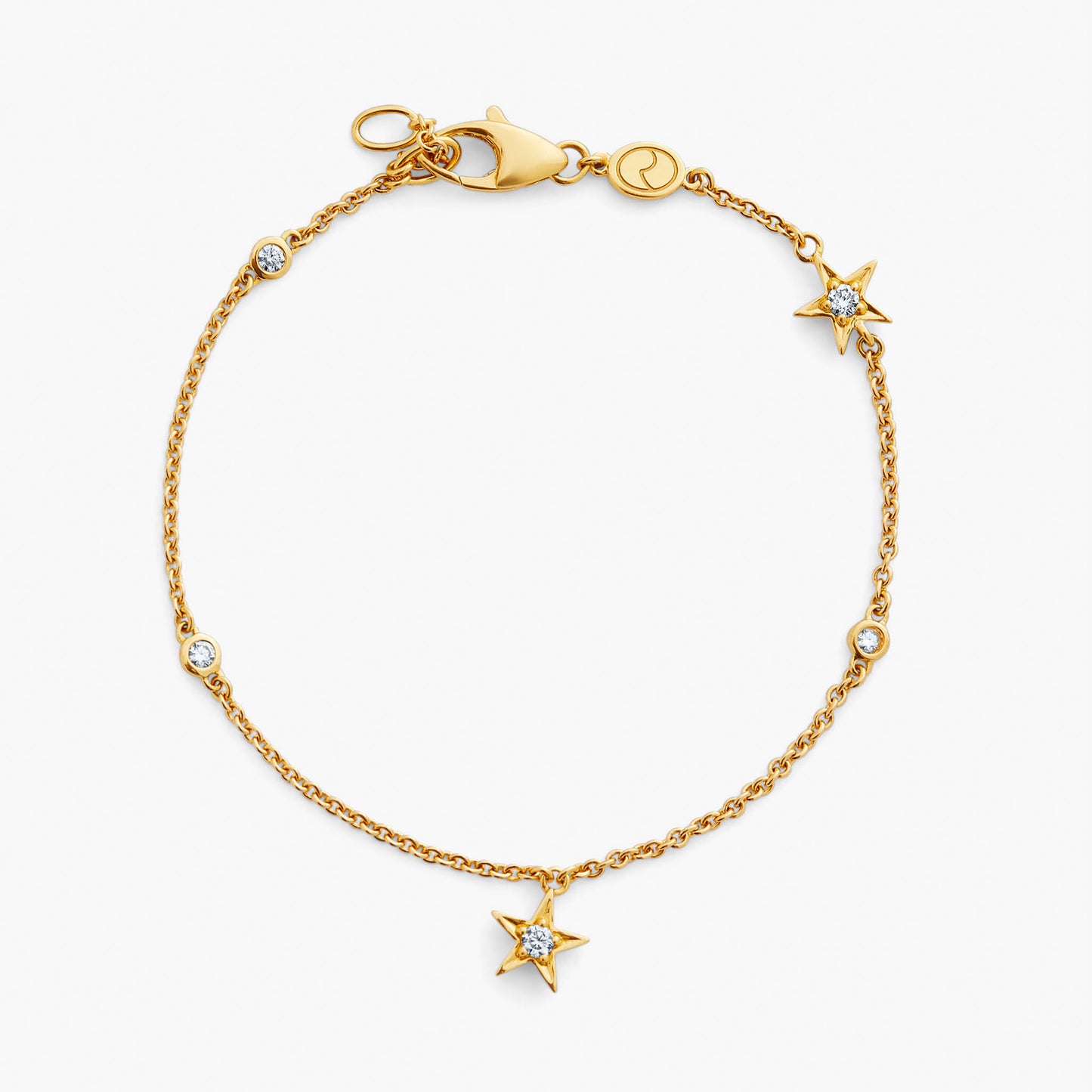 Guiding Star 18ct Yellow Gold & Diamond Bracelet