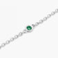 Guiding Star 18ct White Gold & Emerald Necklace, 40cm
