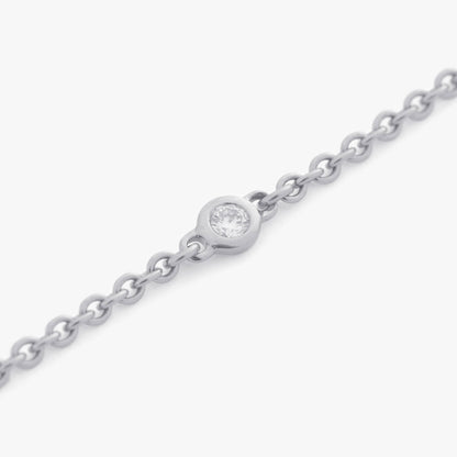 Guiding Star 18ct White Gold & Diamond Necklace, 40cm