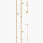 Guiding Star 18ct Yellow Gold & Pink Sapphire Necklace, 40cm