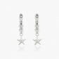 Guiding Star Small Drop 18ct White Gold & Diamond Earrings