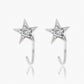 Guiding Star 18ct White Gold & Diamond Small Hoop Earrings (Pair)