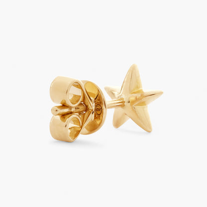 Guiding Star 18ct Yellow Gold & Diamond Stud Earring (Single)