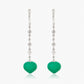 Magic Wish 18ct White Gold, Diamond & Chrysoprase Drop Earrings
