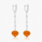 Magic Wish 18ct White Gold, Diamond & Madeira Citrine Drop Earrings