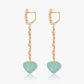 Magic Wish 18ct Yellow Gold, Diamond & Aquamarine Drop Earrings