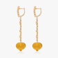 Magic Wish 18ct Yellow Gold, Diamond & Citrine Drop Earrings
