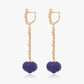 Magic Wish 18ct Yellow Gold, Diamond & Lapis Drop Earrings