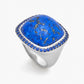 Magic Wish 18ct White Gold, Cornflour Blue Sapphire & Lapis Ring