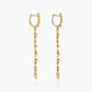 Guiding Star 18ct Yellow Gold & Emerald Long Drop Earrings