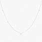 Guiding Star 18ct White Gold & Pink Sapphire Necklace, 105cm