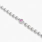 Guiding Star 18ct White Gold & Pink Sapphire Necklace, 105cm