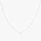 Guiding Star 18ct White Gold & Sapphire Necklace, 105cm