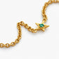 Guiding Star 18ct Yellow Gold & Emerald Necklace, 105cm