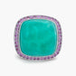 Magic Wish 18ct White Gold, Chrysoprase & Pink Sapphire Ring
