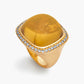 Magic Wish 18ct Yellow Gold, Light Brown Diamond & Citrine Ring