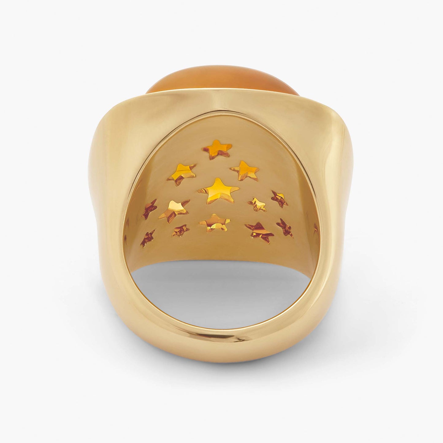 Magic Wish 18ct Yellow Gold, Light Brown Diamond & Citrine Ring